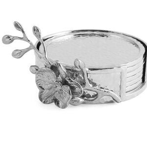 Michael Aram "White Orchid" Drink Coasters: Set of 6